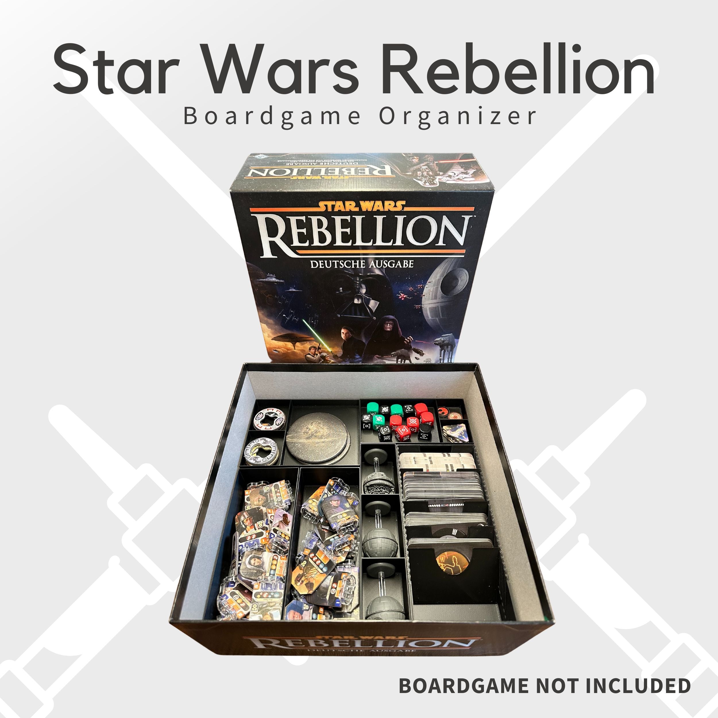 REBEL RPG Würfel Set – 7-teilige Perlwürfel Aus Acryl, Präzise & Wunderschön Gemustert