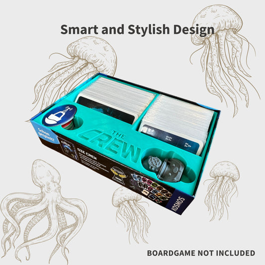 The Crew Mission Tiefsee Inlay - Brettspiel Organizer 3d Gedruckt