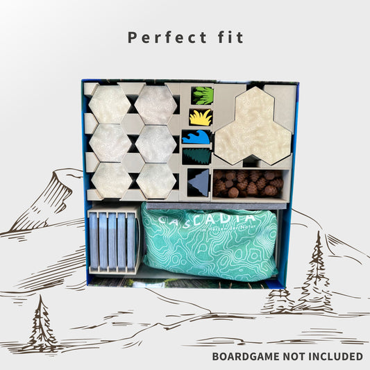 Cascadia Inlay - Brettspiel Organizer ( + Landmarks Erweiterung )