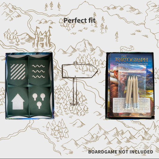 Kartograph /Kartographin Design Inlay - Brettspiel Organizer