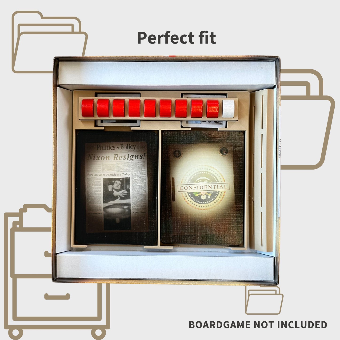 Watergate Inlay - Brettspiel Organizer