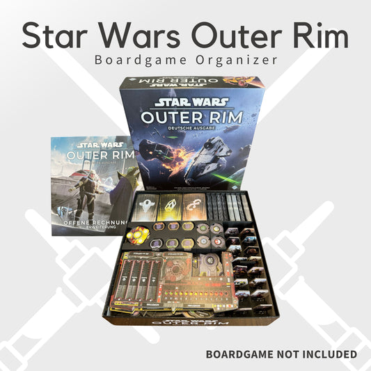 Star Wars Outer Rim Inlay - Boardgame Organizer ( + Unfinished Business )