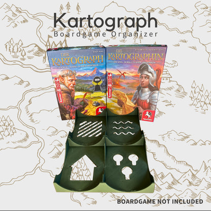 Kartograph /Kartographin Design Inlay - Brettspiel Organizer