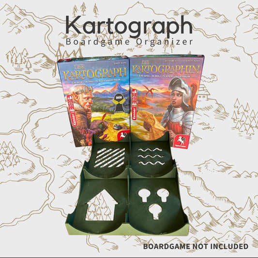 Cartographers/Heroes Design Inlay - Boardgame Organizer