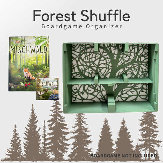 Forest Shuffle Design Inlay ( + Alpin, Woodland Edge) - Boardgame Organizer