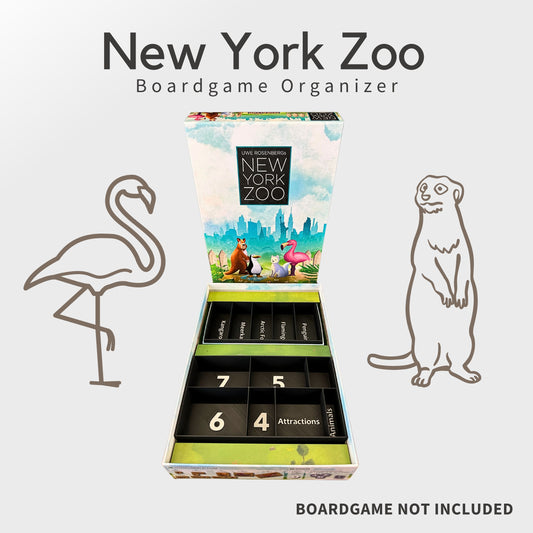 New York Zoo Inlay - Boardgame Organizer