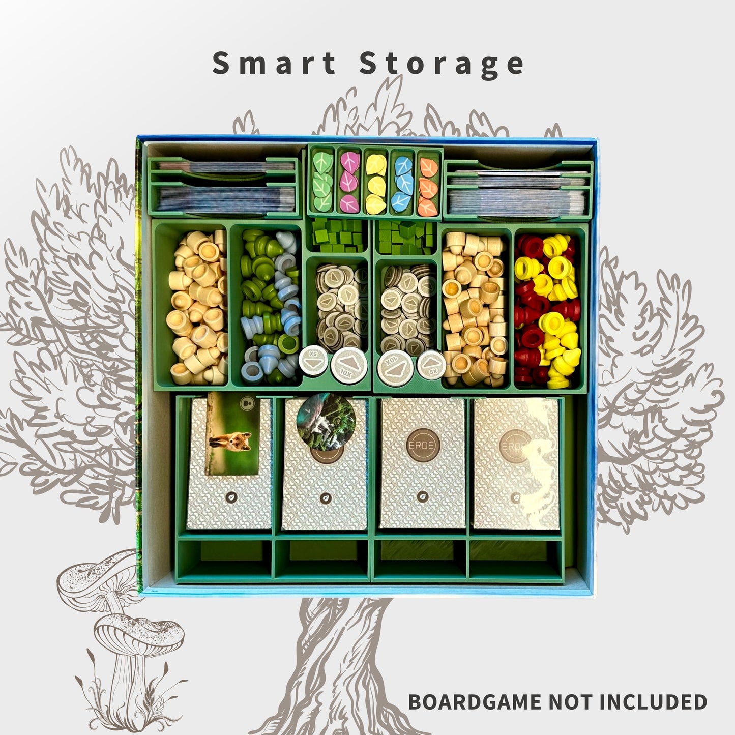 Earth Inlay - Boardgame Organizer