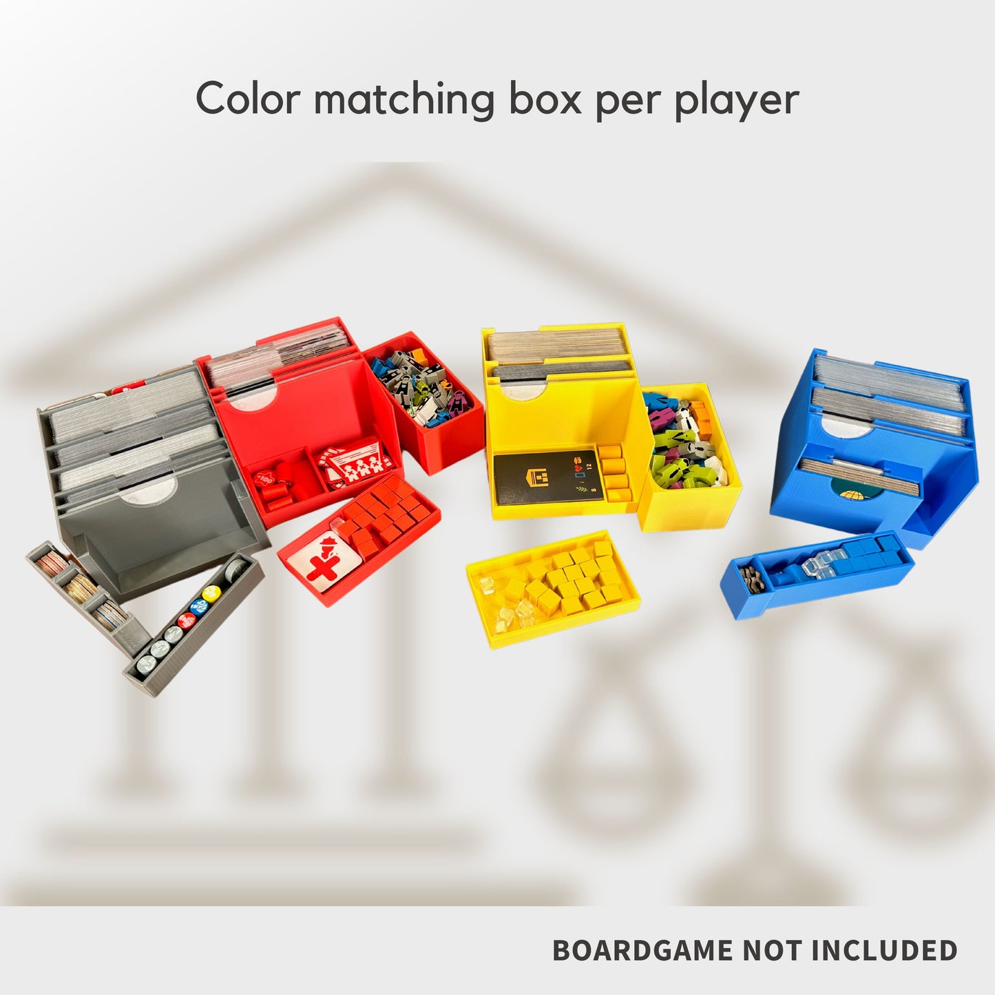 Hegemony Inlay - All In Boardgame Organizer (Extended Edition & Historical Events)