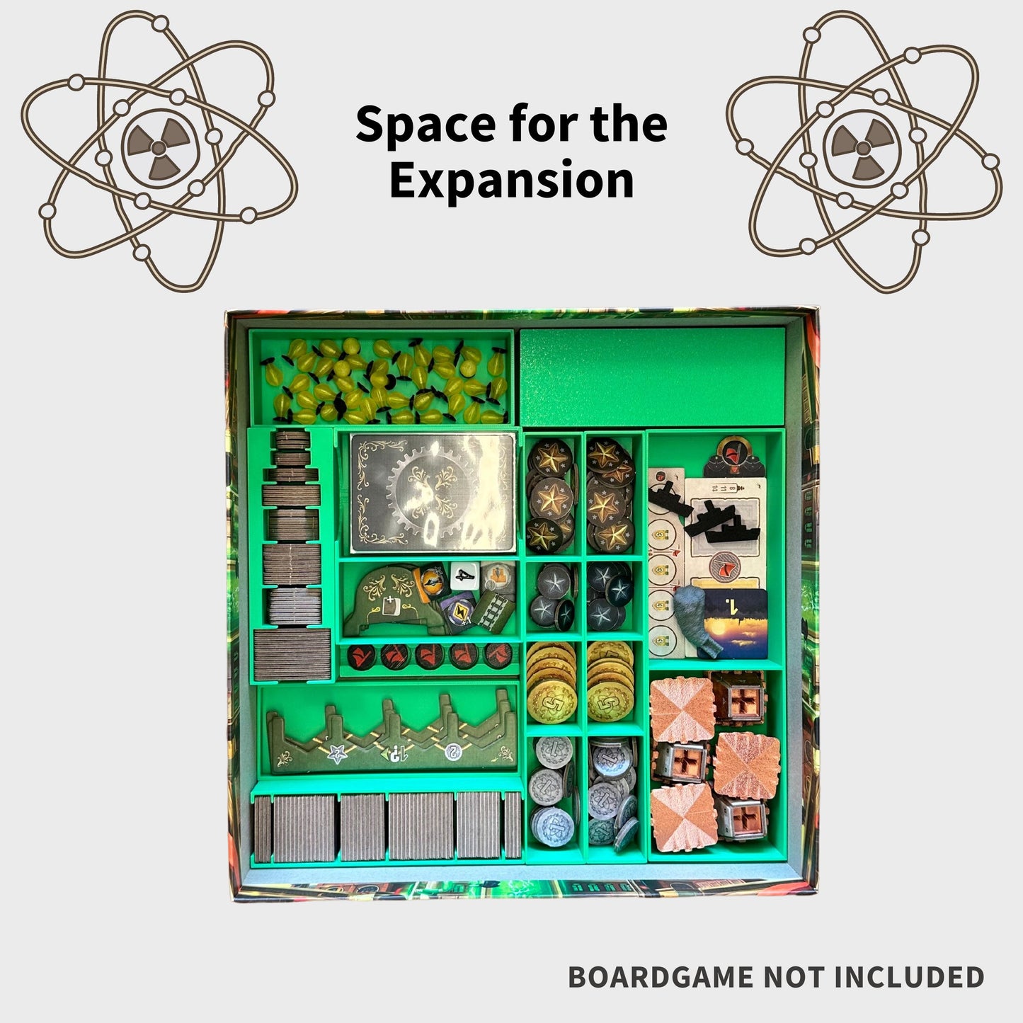 Nucleum Board Game Inlay Including Australia Epansion