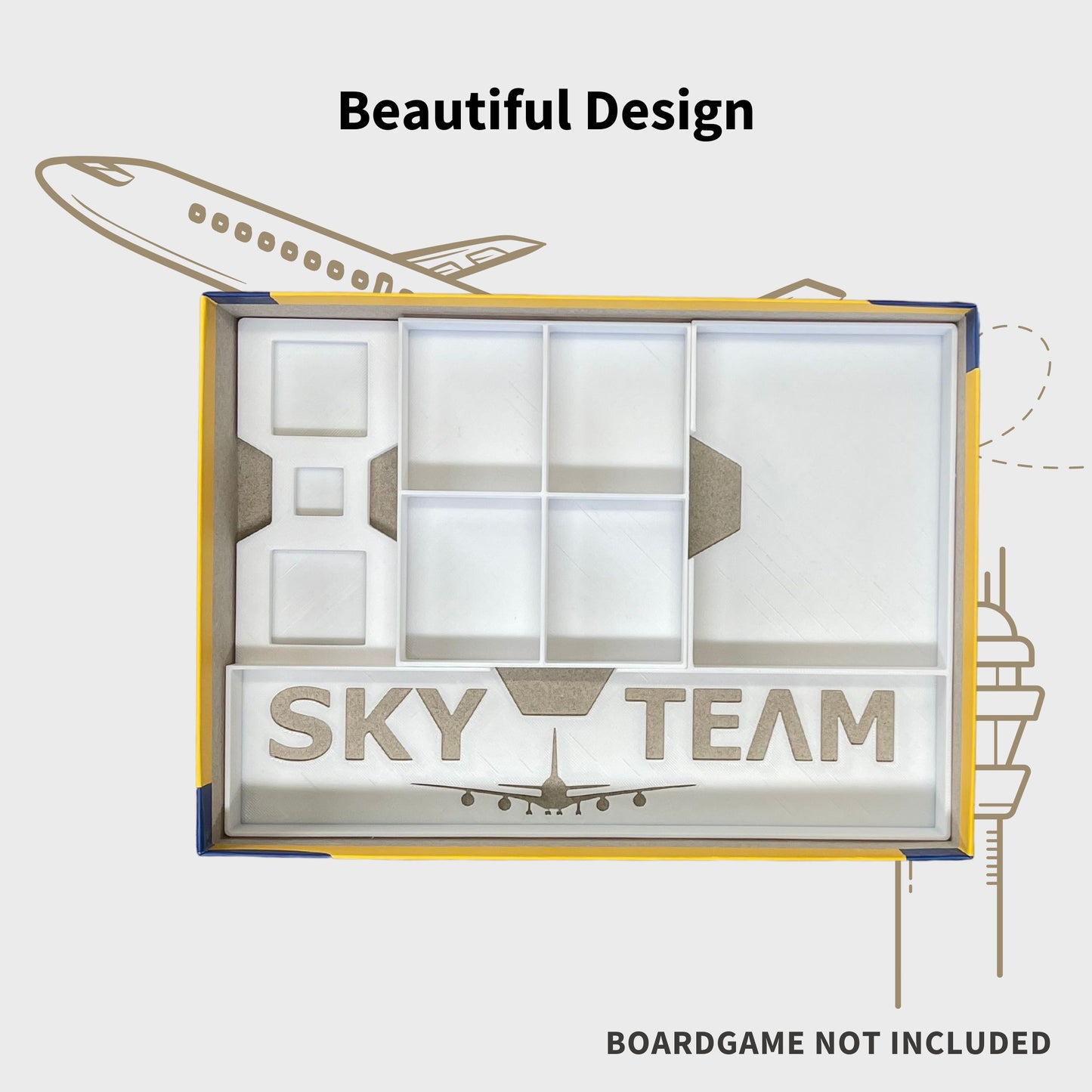 Sky Team Design Inlay - Brettspiel Organizer