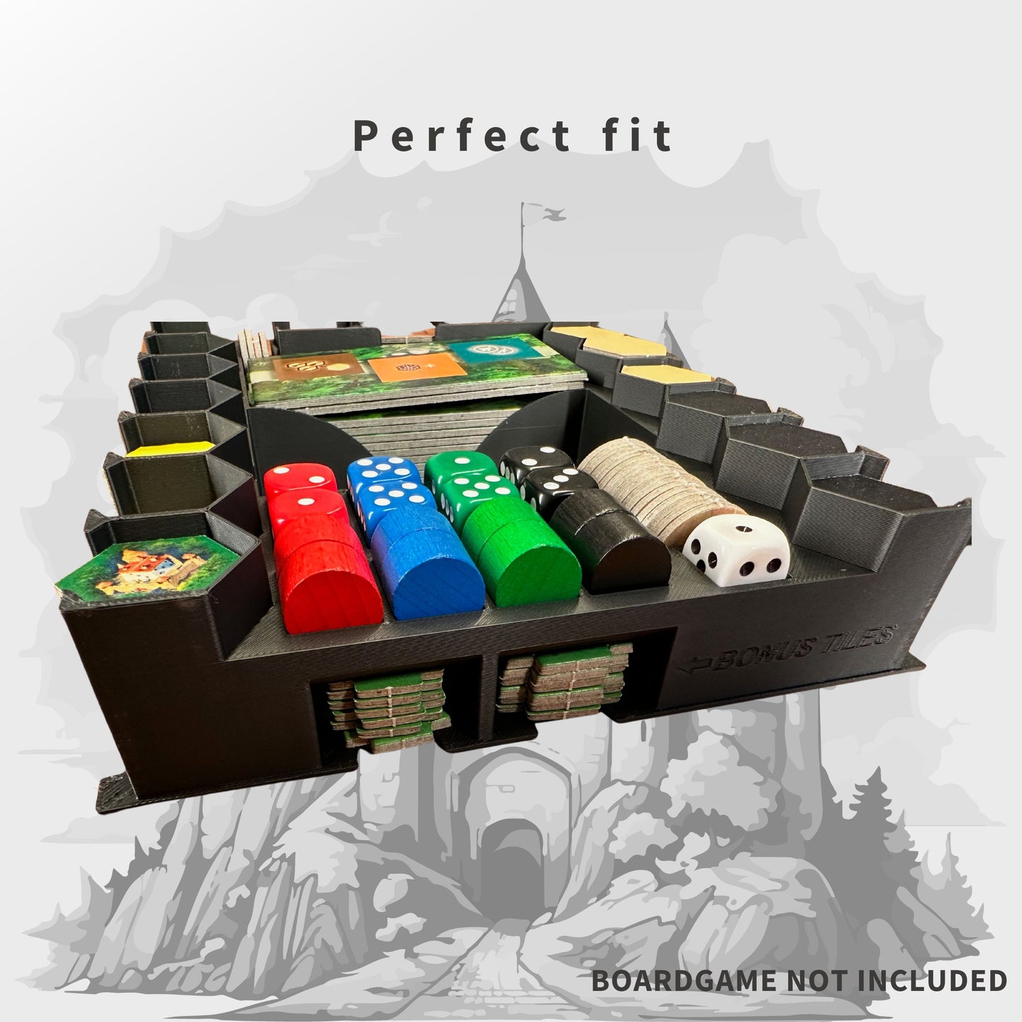 Burgen von Burgund Inlay - Brettspiel Organizer