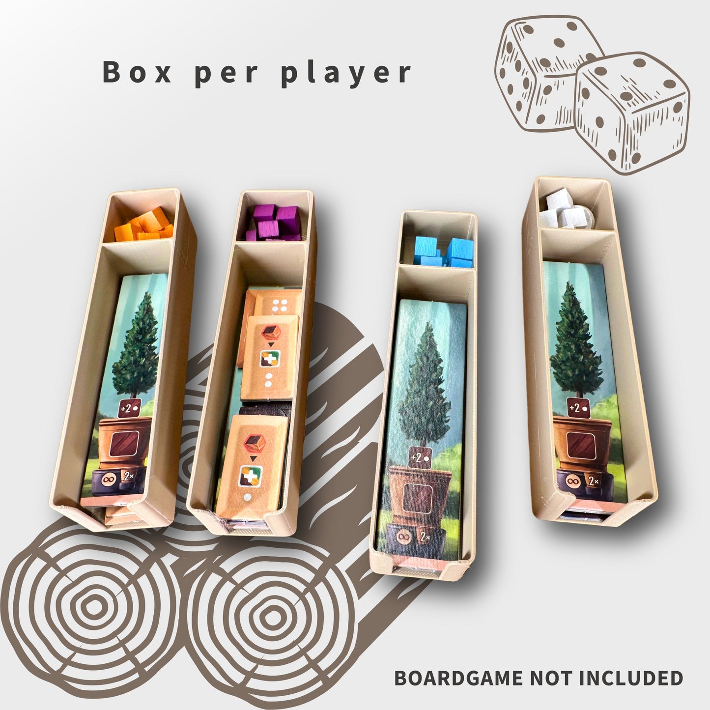 Woodcraft Inlay - Boardgame Organizer