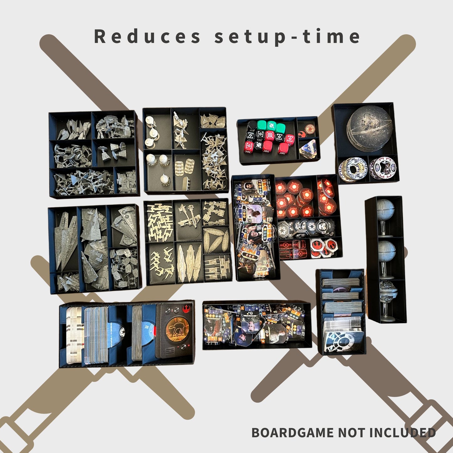 Star Wars Rebellion Inlay - Boardgame Organizer