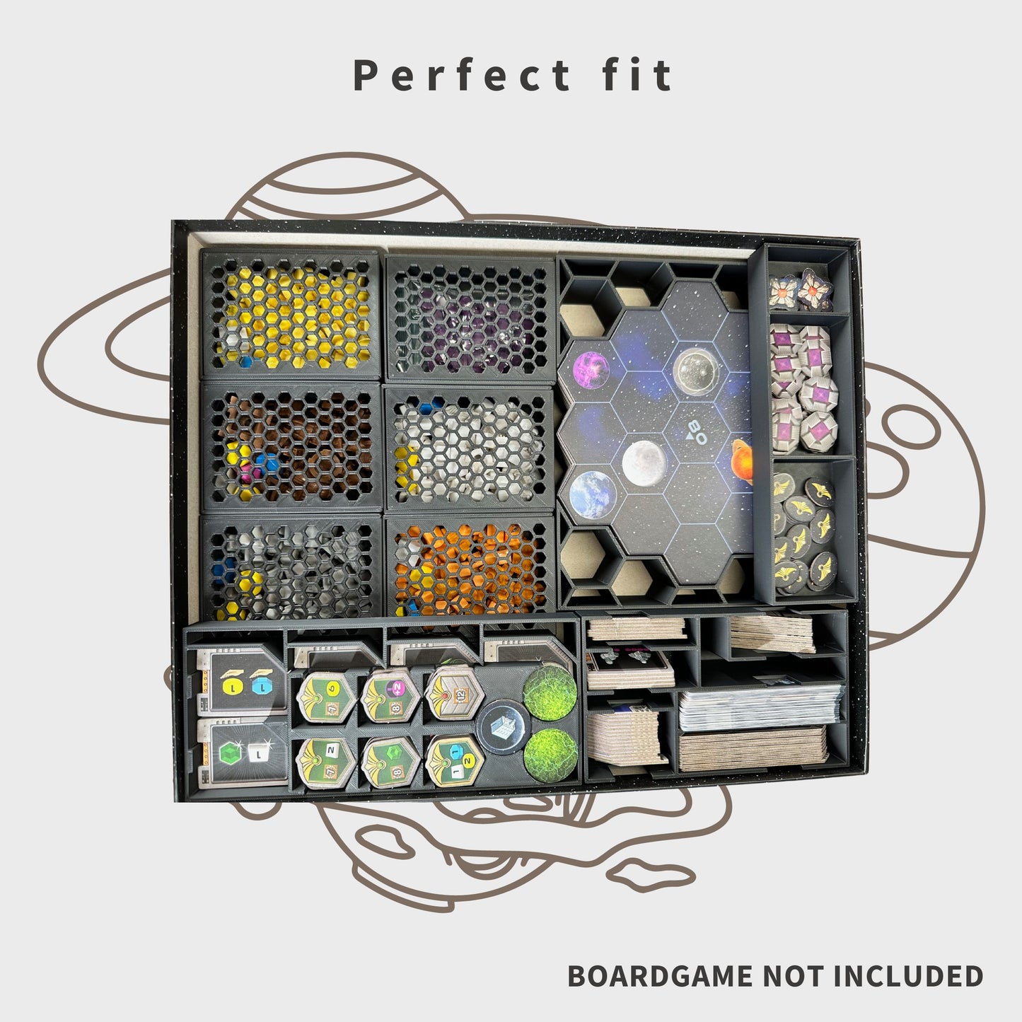 Gaia Project Inlay - Boardgame Organizer