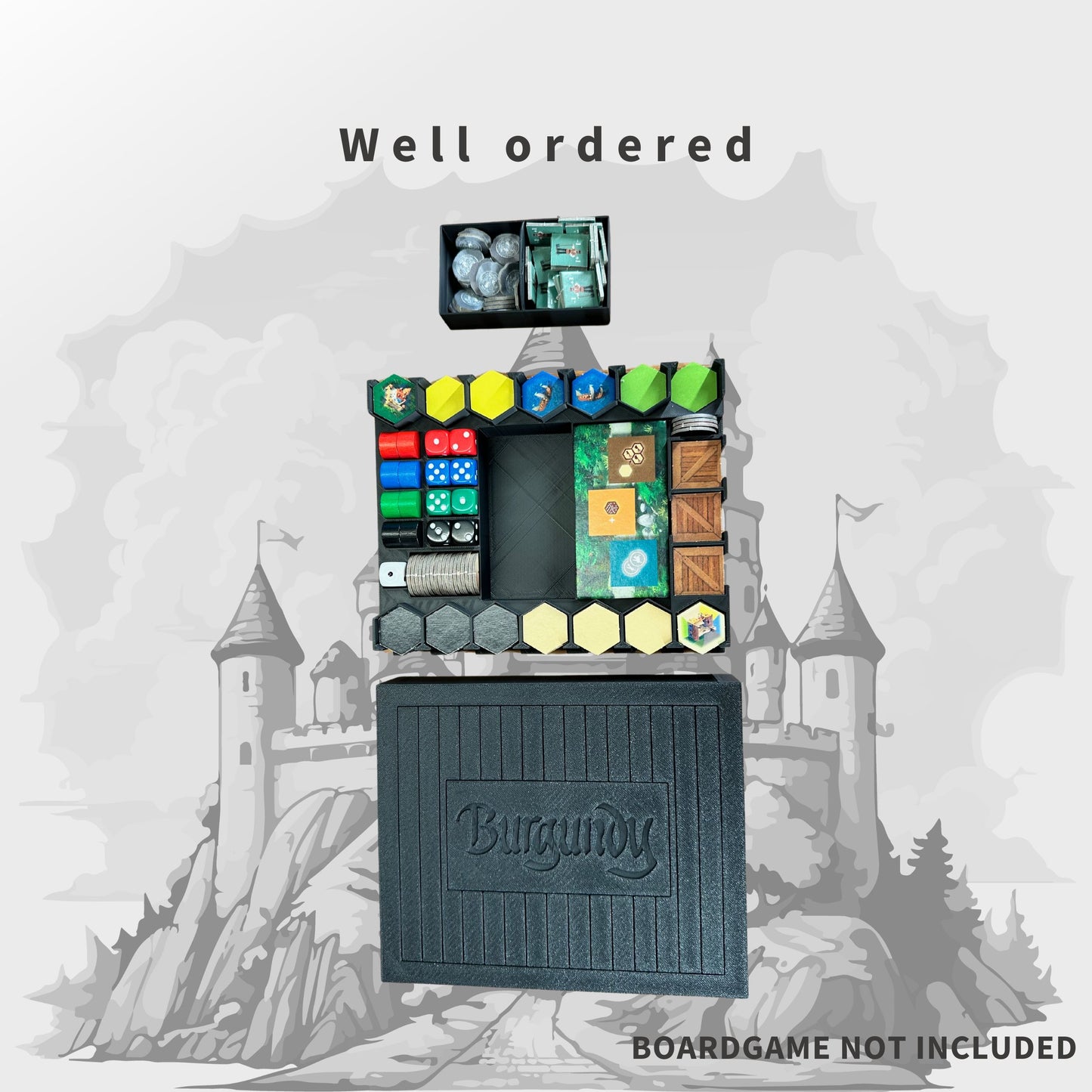 Burgen von Burgund Inlay - Brettspiel Organizer