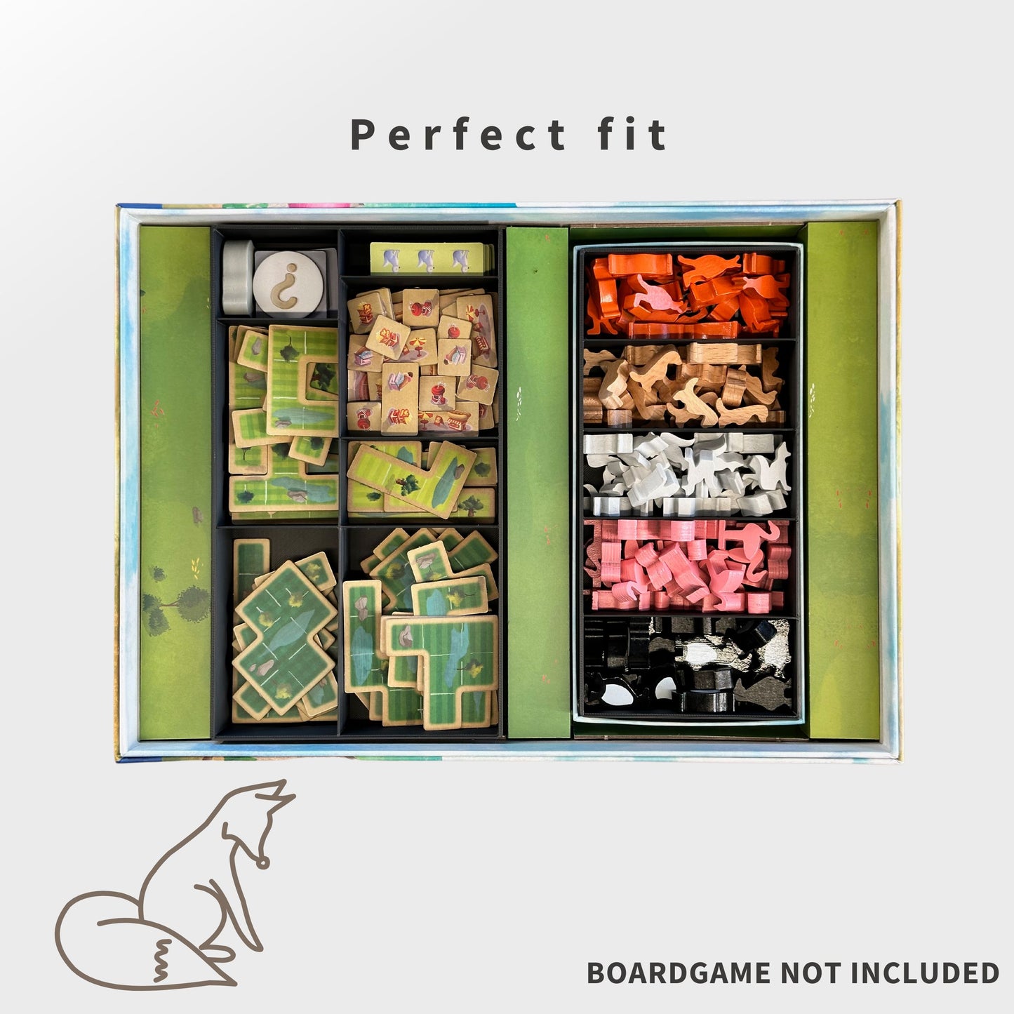 New York Zoo Inlay - Boardgame Organizer