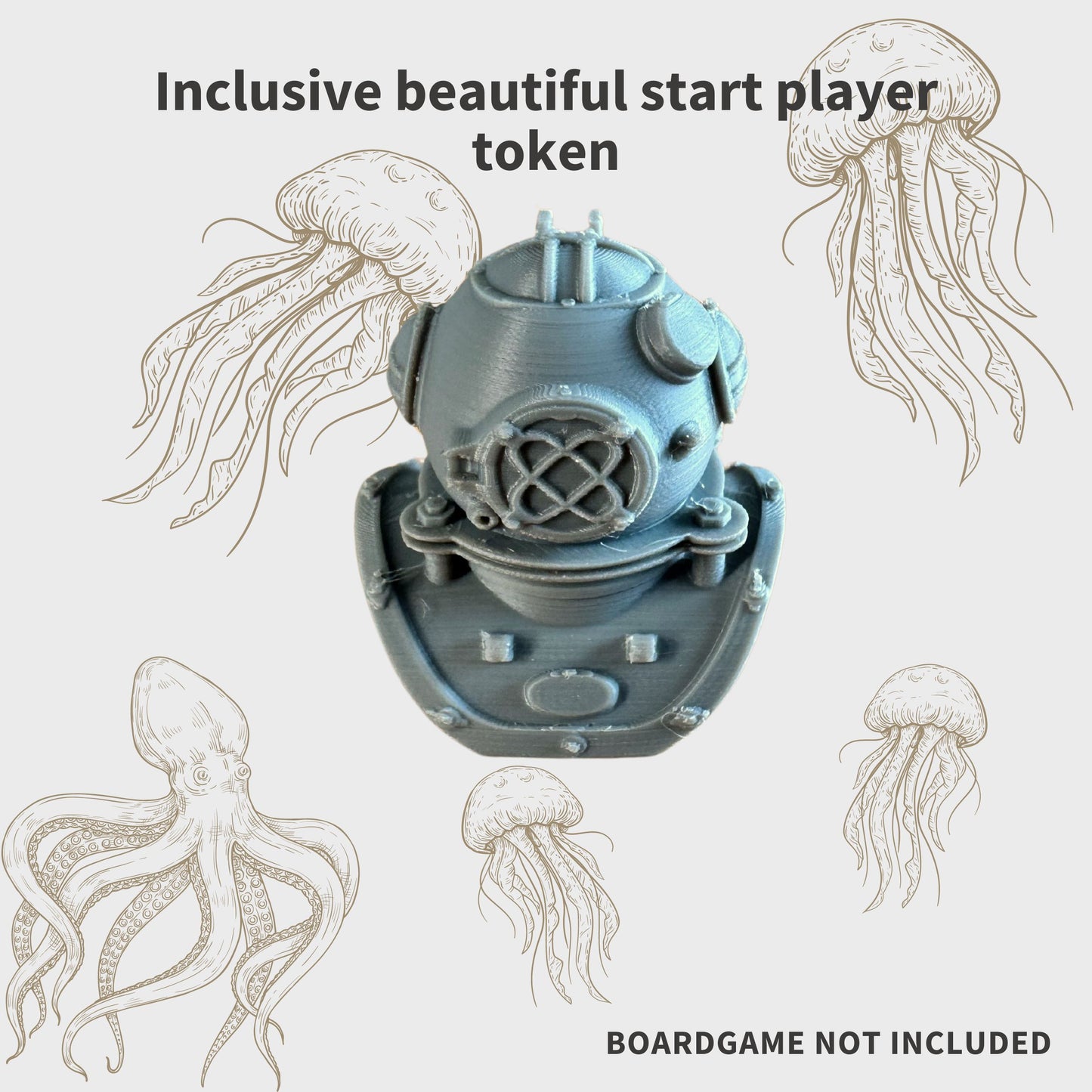 The Crew: Mission Deep Sea Inlay - Board Game Organizer 3D Printed