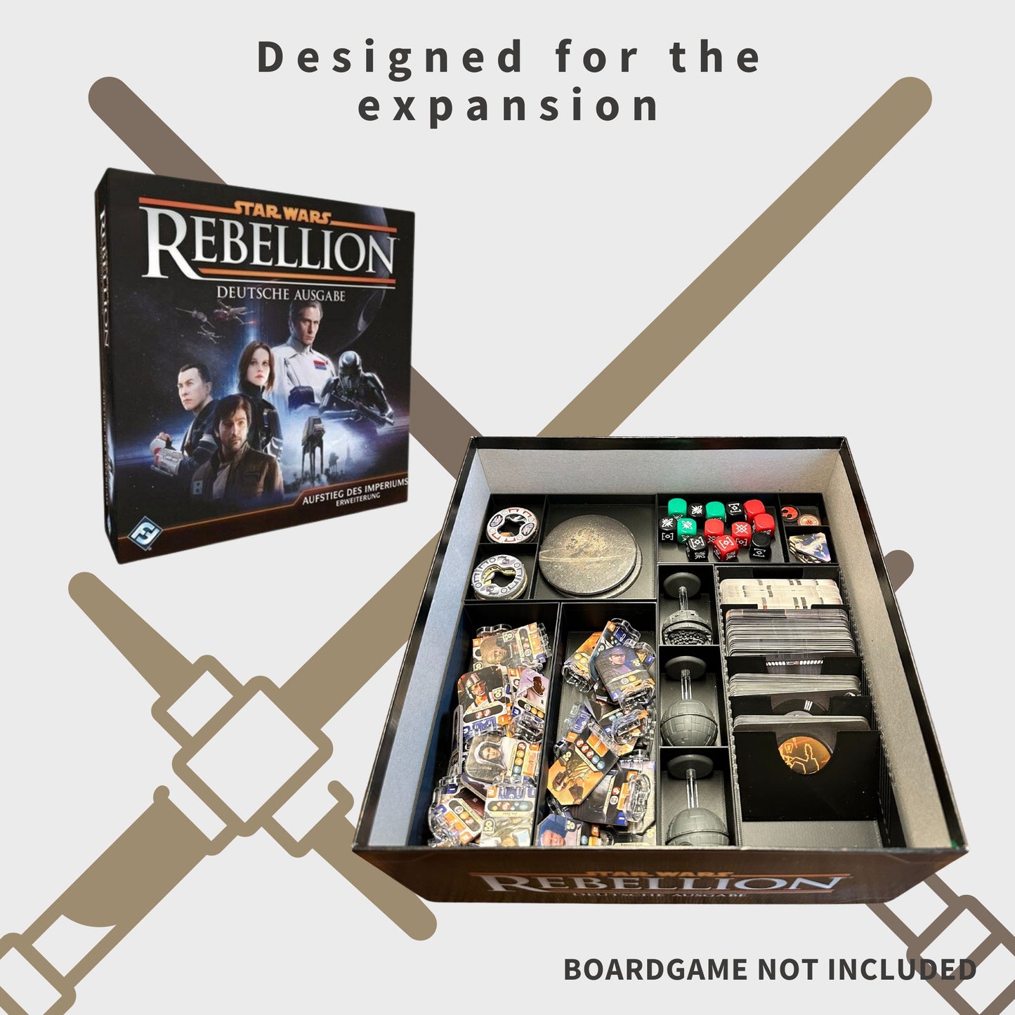 Star Wars Rebellion Inlay - Boardgame Organizer