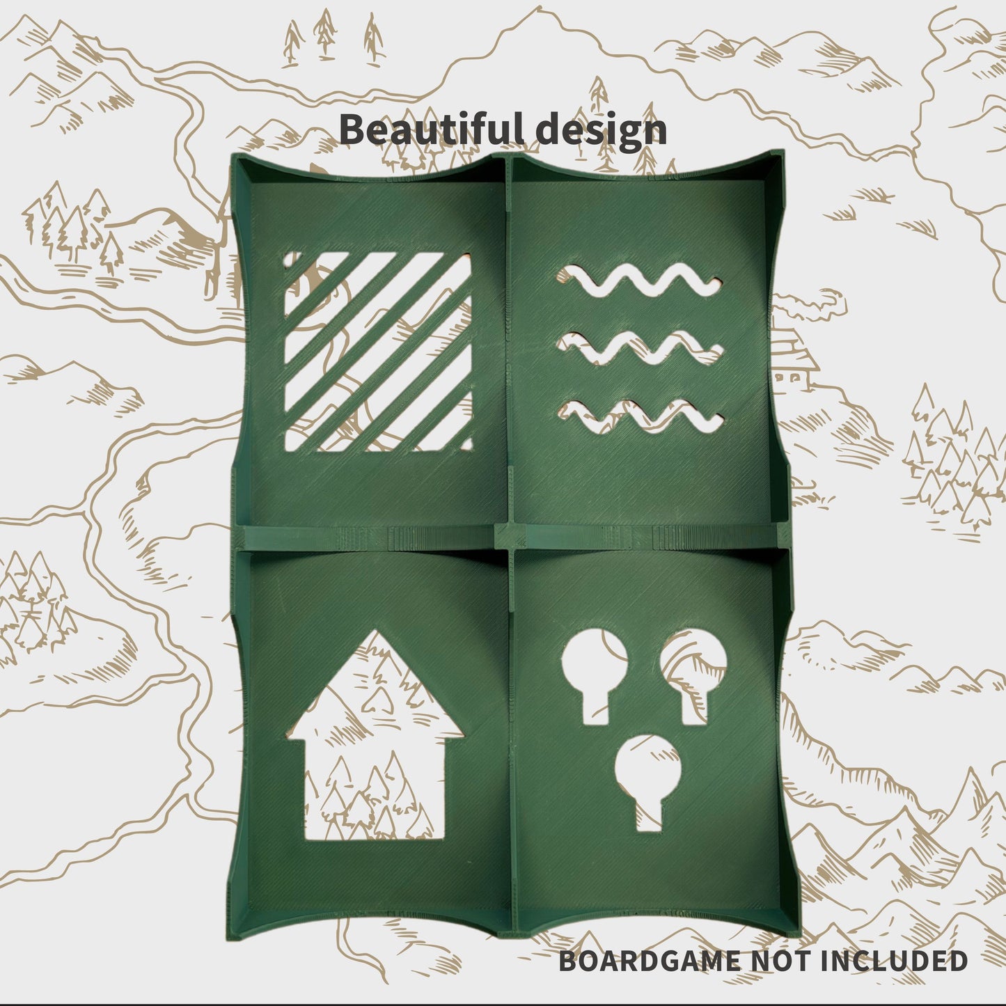 Kartograph /Kartographin Design Inlay - Brettspiel Organizer