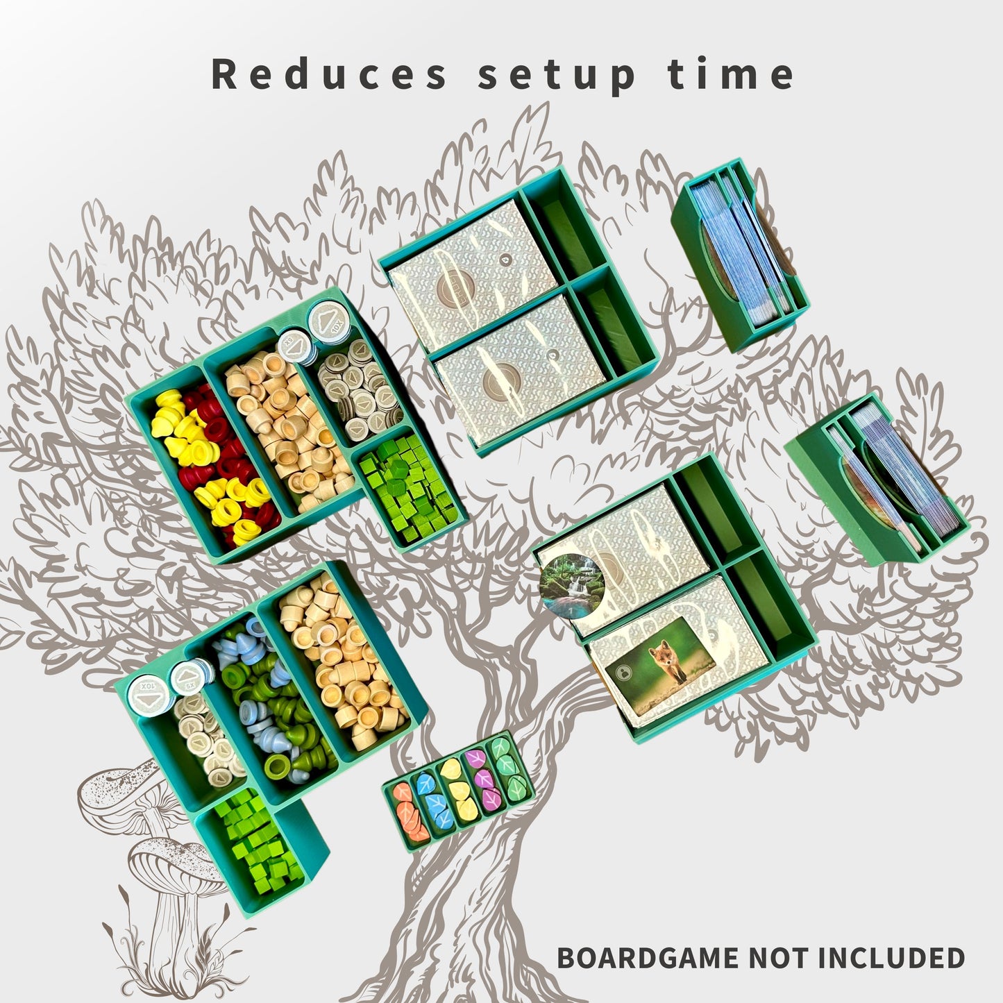 Earth Inlay - Boardgame Organizer