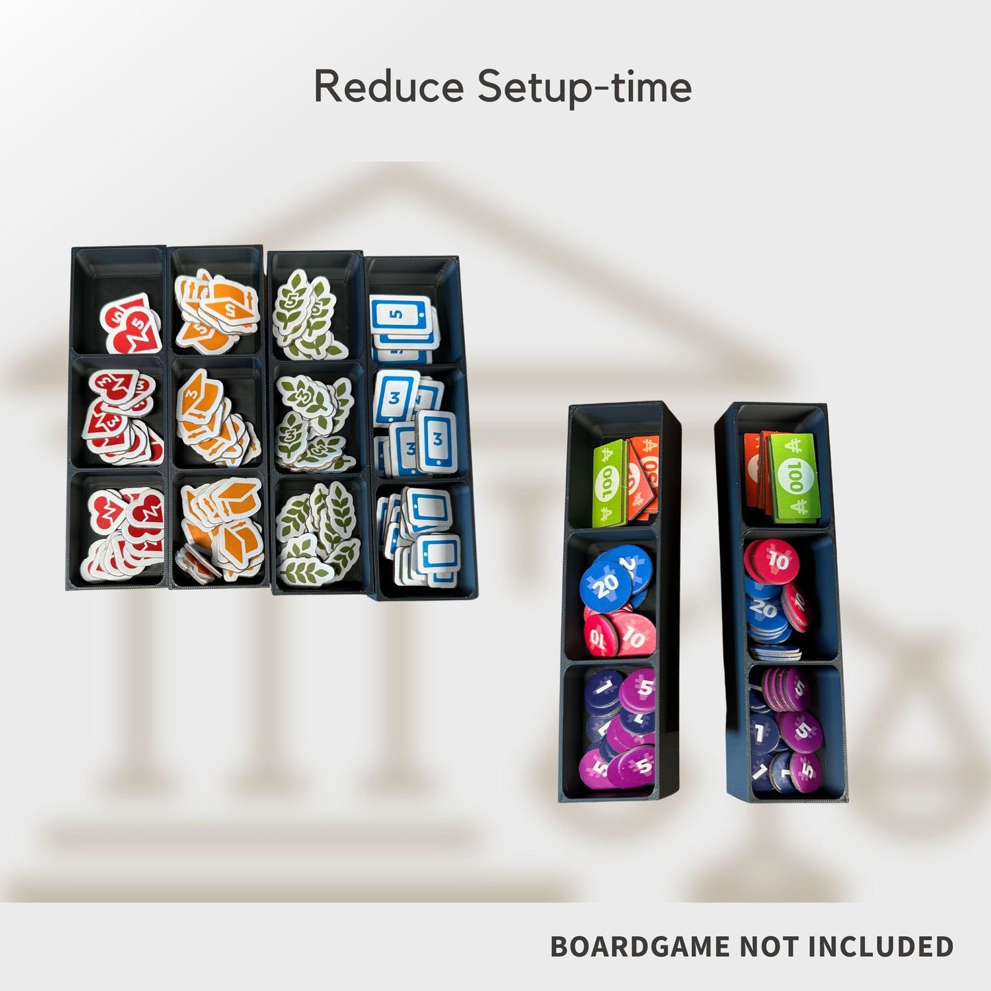 Hegemony Inlay - All In Boardgame Organizer (Extended Edition & Historical Events)