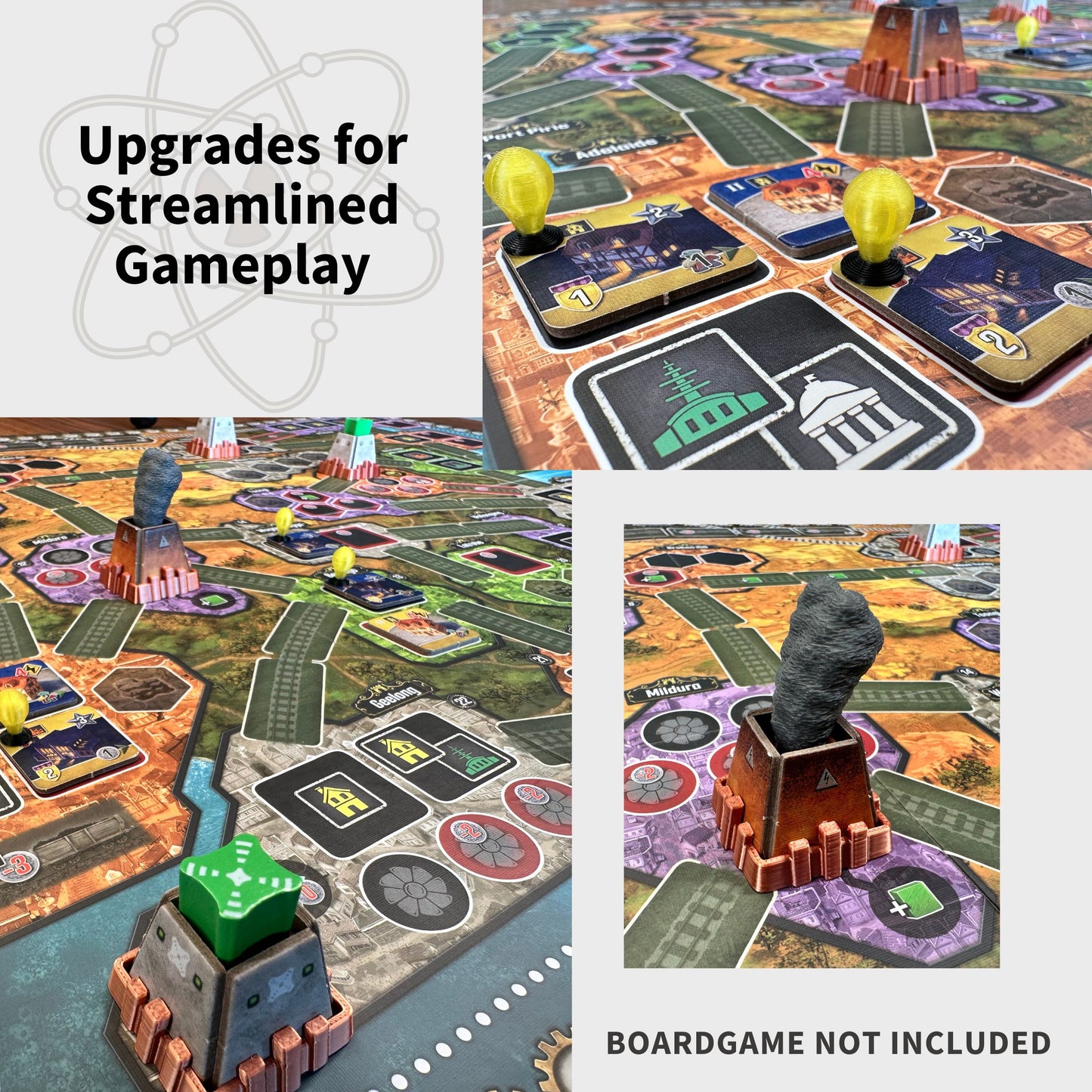 Nucleum Board Game Inlay Including Australia Epansion